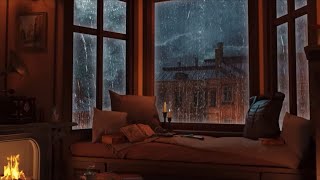 Dreamy Raindrops on Highrise | Soothing Sounds To Sleep or Relax