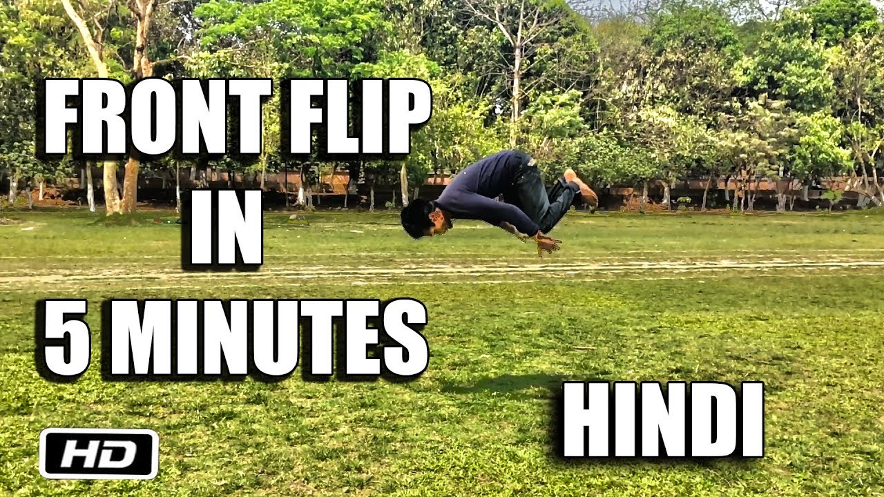 Learn How To Front Flip In 5 Minutes Hindi|The Amazing Alok - YouTube
