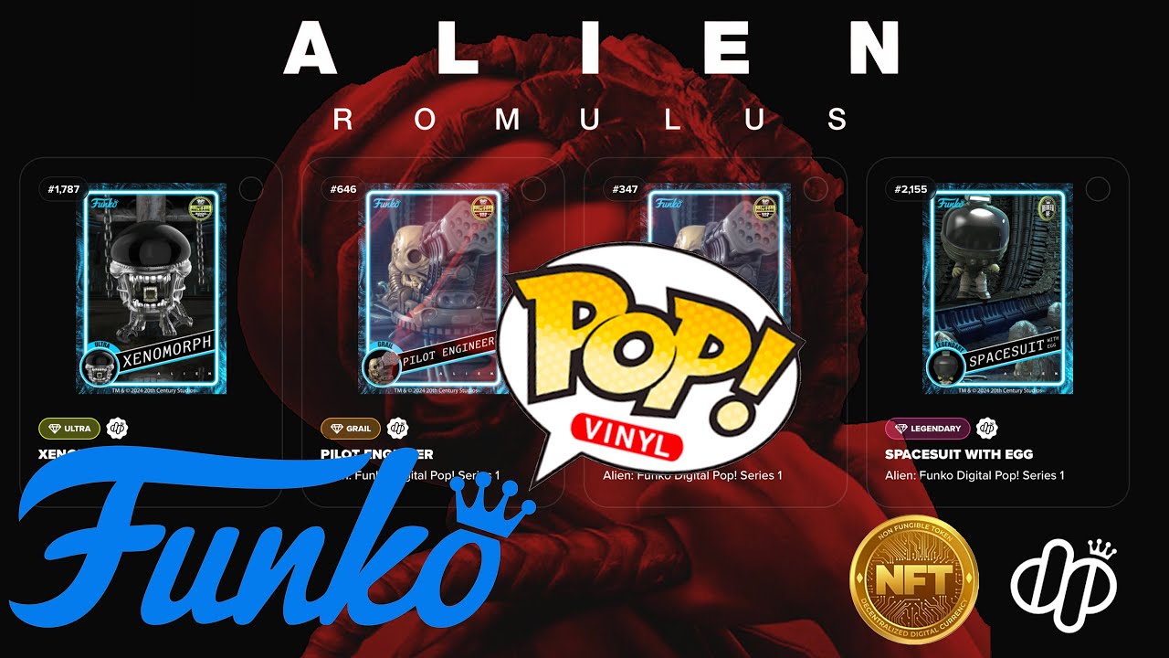 Alien Funko POP! digital NFT card GRAIL pop - YouTube