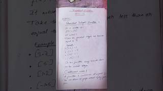 #Greatest #Integers #Function #bscfmt
