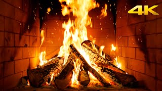 🔥 Open haard rust, zachte gloed en knisperend hout voor zalige slaap (ZONDER MUZIEK) (Fireplace 4K)