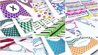 Multi-Colored Color Scheme Editable Classroom Decorations