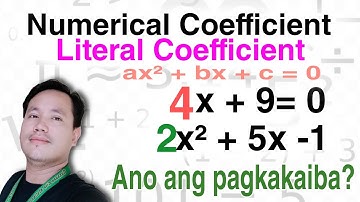 Numerical Coefficient | Literal Coefficient