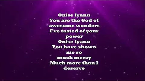 Onise Iyanu by  Nathaniel Bassey Lyrics