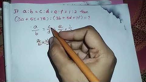 If a:b=c:d=e:f=1:2 then (3a+5c+7e):(3b+5d+7f)=? TnpscGroup1 group 2/2a group 4 asking questions