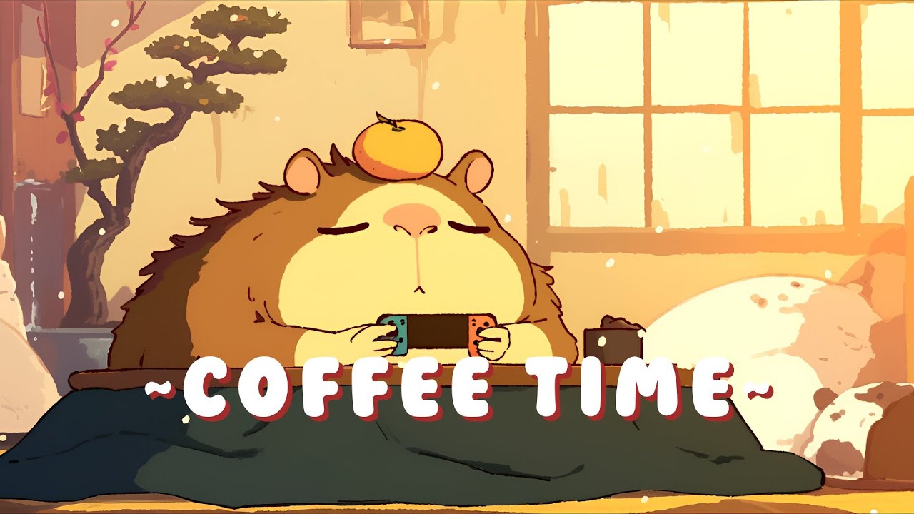 [1 Hour] Capybara Lofi Collection - Calm Music for Focus & Study ~ Sweet Dreams ~ 🎵 💫 | Backgroun...