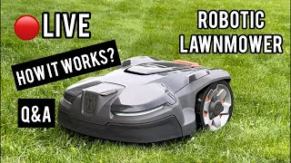 🔴 LIVE- Robotic Lawnmower in Live Action and Q&A - Husqvarna 415X