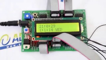 Time, Date and Day Display in Alphanumeric LCD using DS1307 RTC in 24 Hour Format with ATmega32
