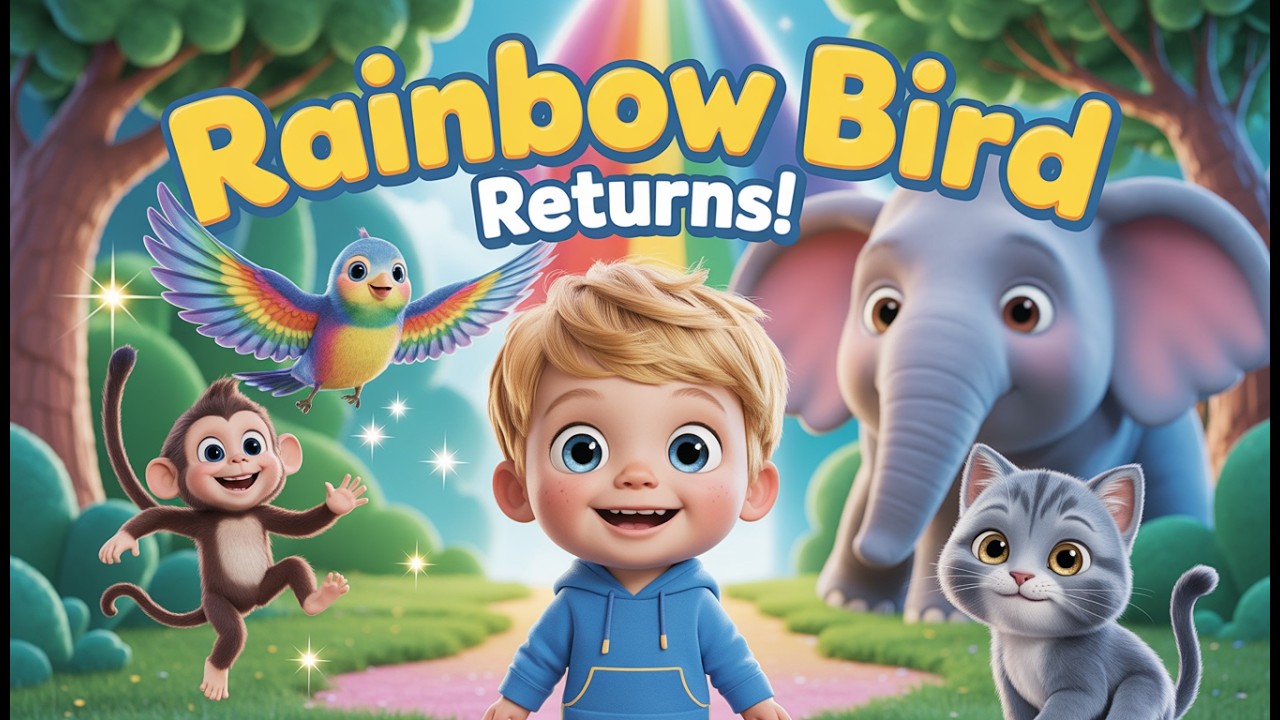 Alex & the Rainbow Bird 🌈 Episode 4 | The Forest Loses Its Colors! | Kids Cartoon