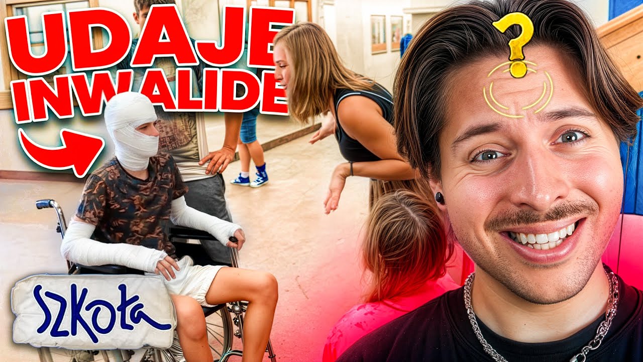 SZKOŁA - CHŁOP UDAJE ŻE JEST INWALIDĄ ŻEBY...