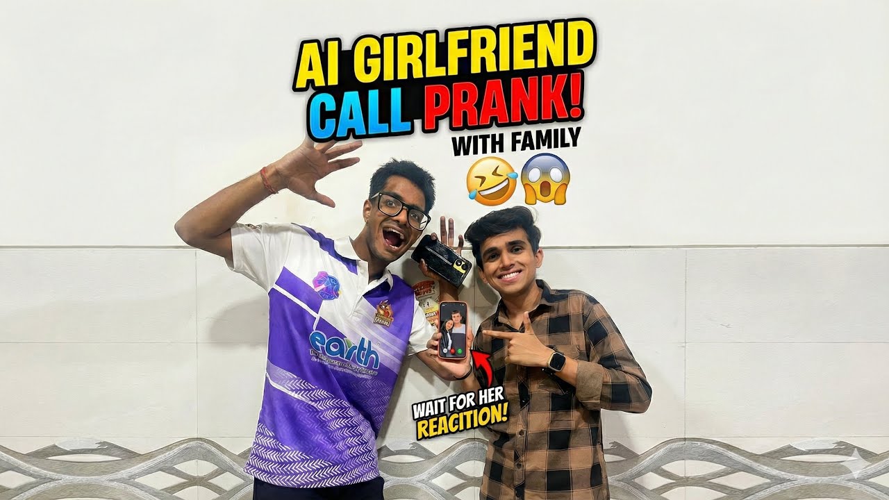 Ai Girlfriend call prank with Family 😂 || Pappa n delya shivya 😨|| #familyvlog #prankvideo 