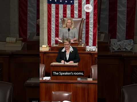 Marjorie Taylor Green sworn in as Speaker Pro Tempore | USA TODAY #Shorts