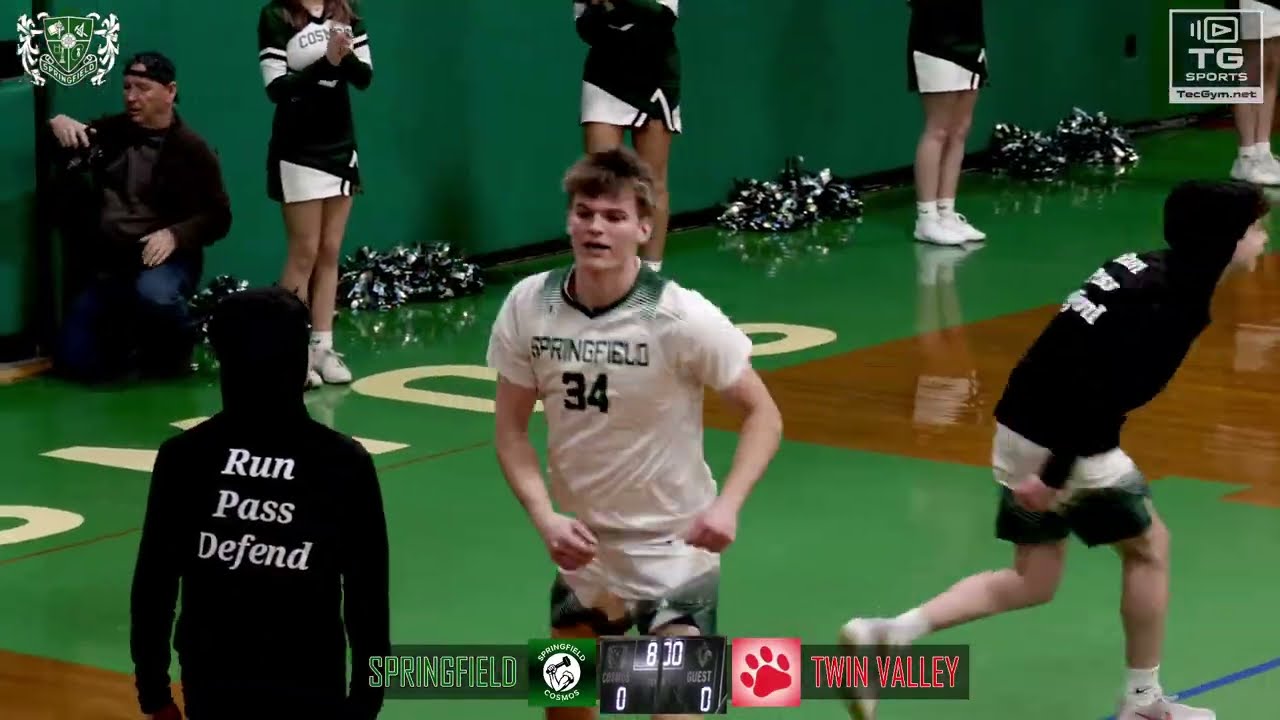 Springfield vs Twin Valley - Boys Varsity  Basketball  - 7  pm - 1/20/26