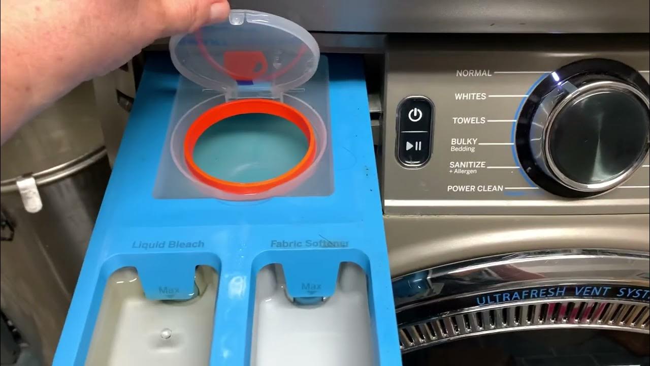 How / where to add OxyClean powder (clothing brightener) to GE