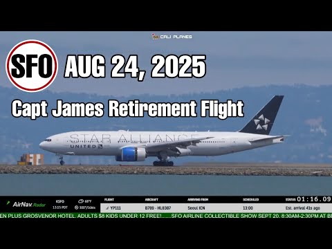 KSFO LIVE | AUGUST 24, 2025 | SAN FRANCISCO INT AIRPORT LIVE STREAM WEBCAM IRL