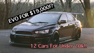 TOP 10 BEST SPORTS CARS FOR UNDER 20k!! (For Car Guys)