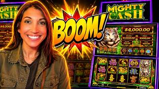 WOW 😮 I couldn't believe it when I won THIS! 🤑 Mighty Cash slot machine