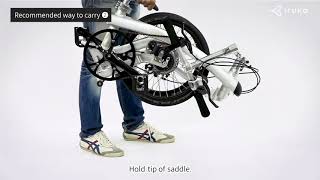 How To Fold And Unfold Iruka Japanese Performance Foldable Bike