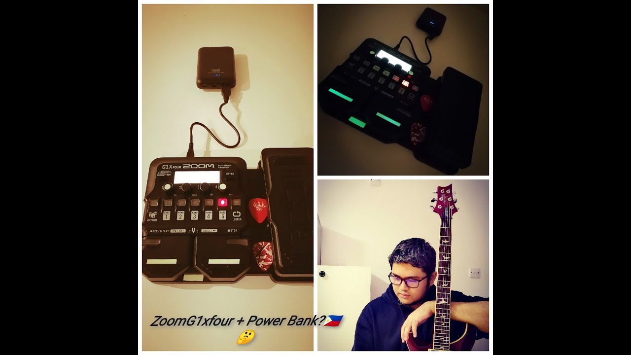 ZoomG1xfour multi effects Processor + Power Bank? 🤔Marvin Richmond TV🇵🇭🤘❤️