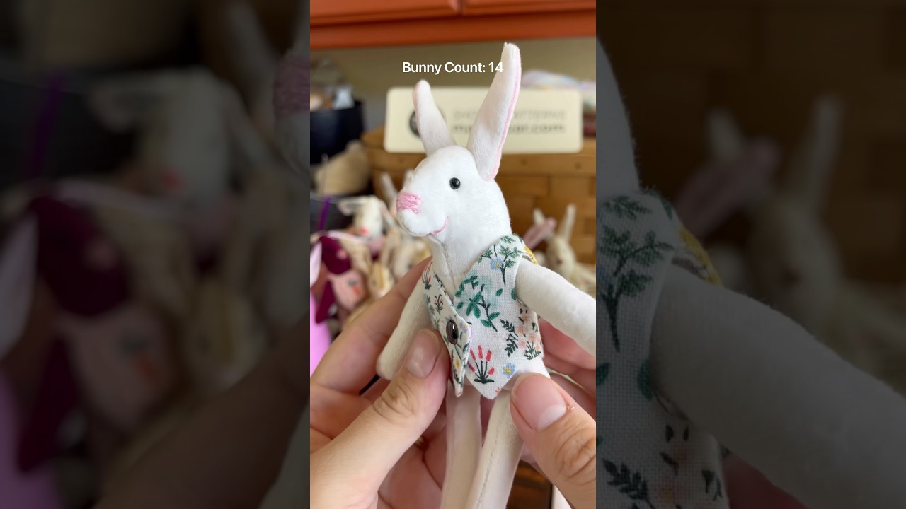 let’s see how many bunnies I can make before Easter — day 10 bunny count: 14