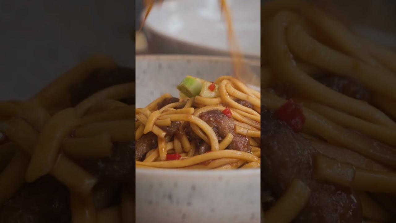 Crispy Chilli Beef Noodles