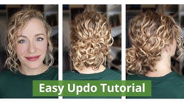 Easy Curly Updo - Curly Chignon