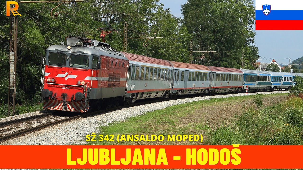 Cab Ride Ljubljana  - Hodoš (Slovenian Railways, Slovenia) train driver's view 4K