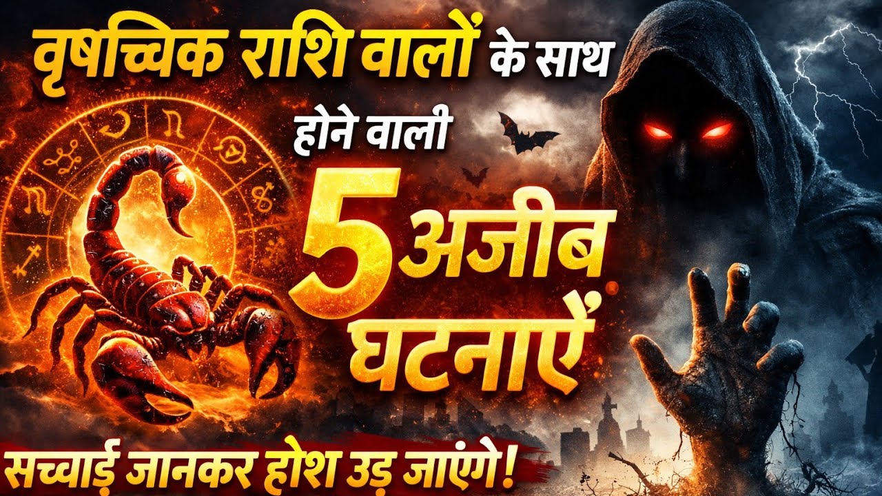 वृश्चिक राशि वालों के साथ होने वाली 5 अजीब घटनाएं | Scorpio Zodiac Secrets #astrology 