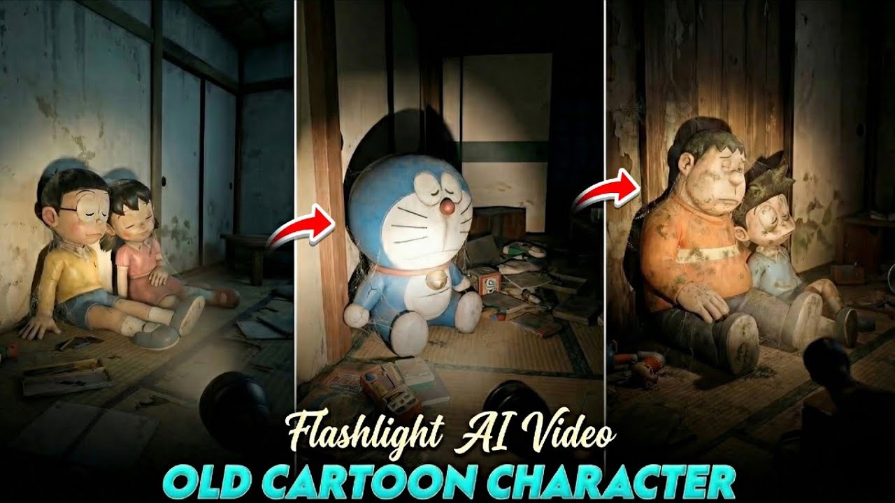 Old Characters Flashlight Ai Video Editing | Instagram Trending Torch Ai Video Kaise Banaye