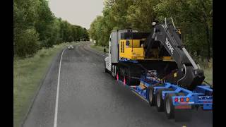 EN RUTA . ATs provando el Talbert 55CC Lowboy v1.0
