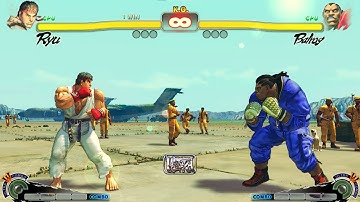 RYU VS BALROG | CPU VS CPU Ultra Street Fighter IV  (Hardest AI)