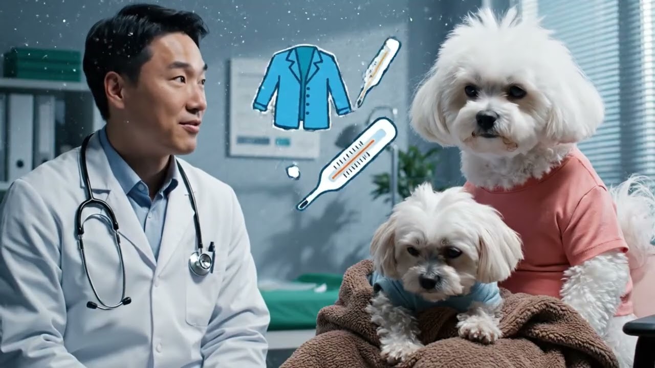 When the baby puppy Got Sick — How the mom dog Turned Worry into Love ❤️🍧