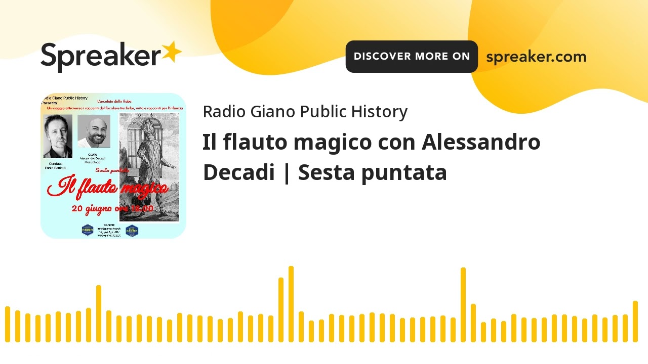 Il flauto magico con Alessandro Decadi | Sesta puntata