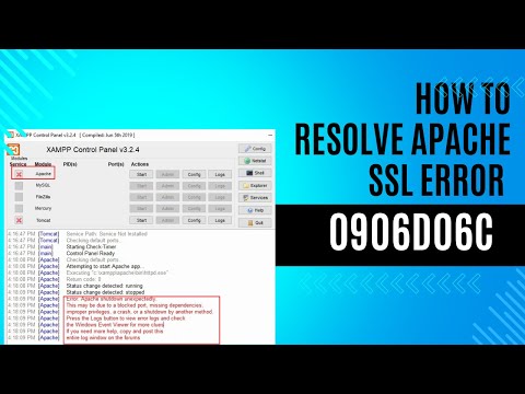 How to resolve SSL Apache Library Error 0906D06C