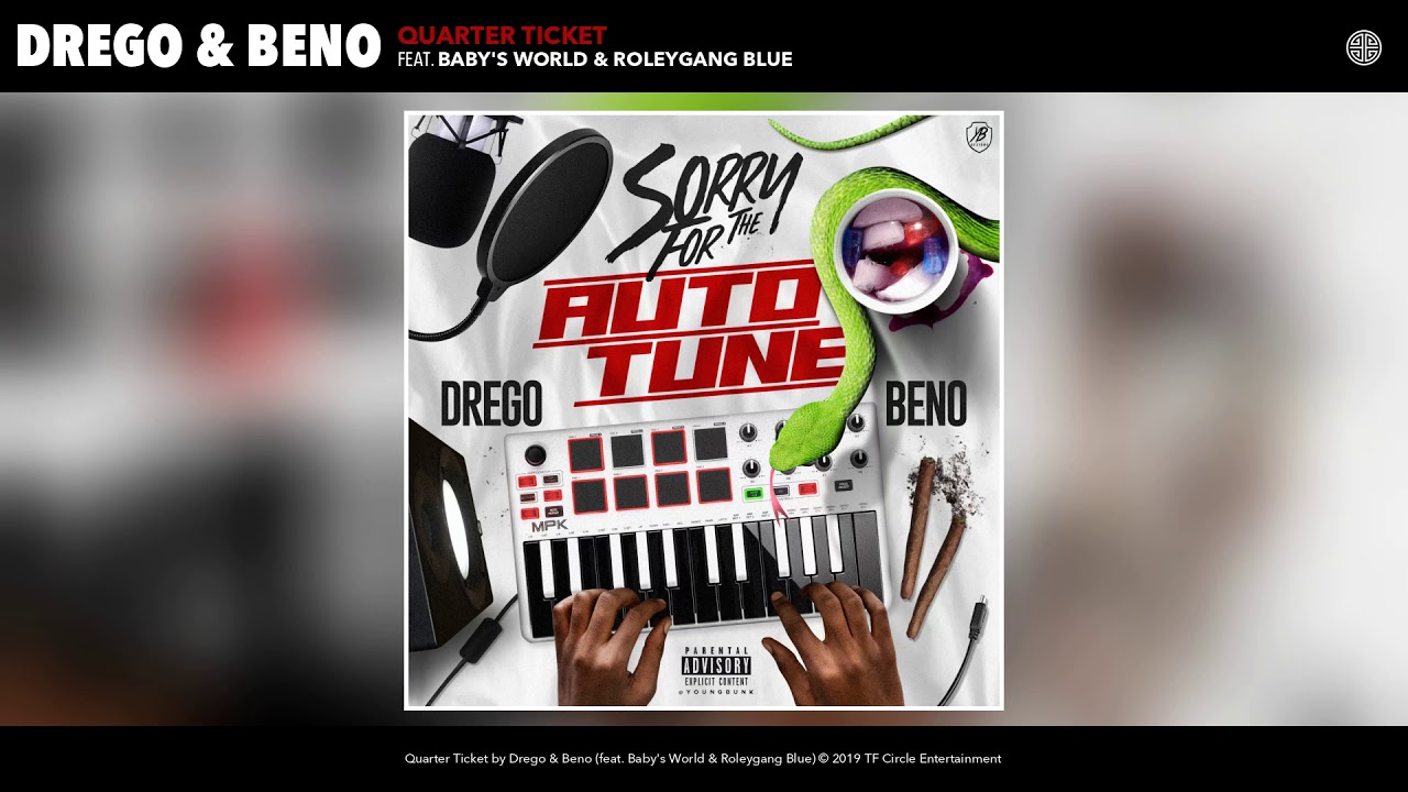Watch Drego & Beno feat. Baby's World & Roleygang Blue - Quarter Ticket (Audio) on YouTube Watch Drego & Beno feat. Baby's World & Roleygang Blue - Quarter Ticket (Audio) on YouTube
