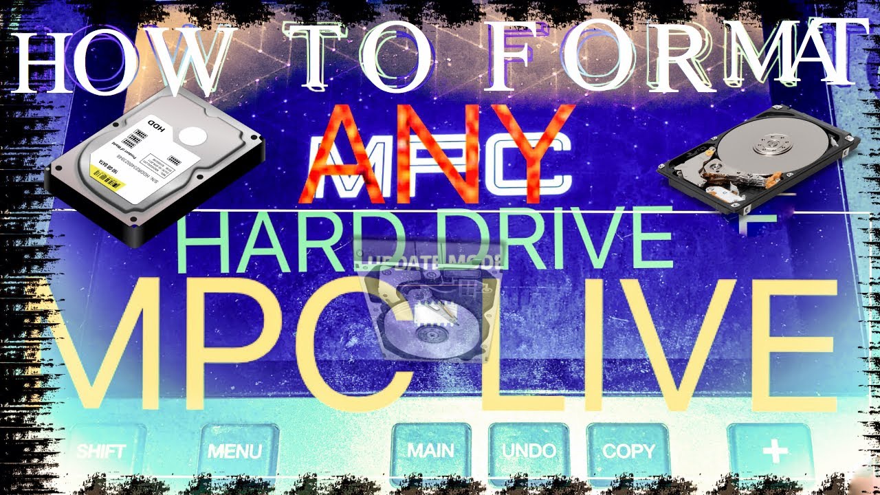 mpc live and mpc x sata drive format and access no more errors sata format