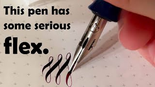 Satisfying Calligraphy With A Desiderata Soubriquet Flex Pen