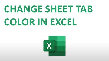 How to Change Sheet Tab Color in Microsoft Excel