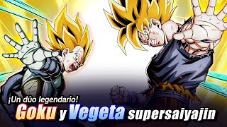 【DRAGON BALL Z DOKKAN BATTLE】Goku y Vegeta supersaiyajin Video (español)