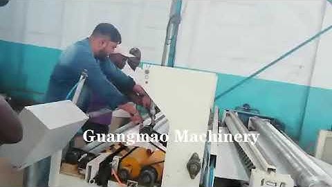 jumbo roll toilet paper rewinding embossing and perforating machine