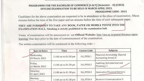 IDOL FYBAF Sem-2 Time Table released l Fresher & Repeater l Jan & July l Mumbai University l Mukund