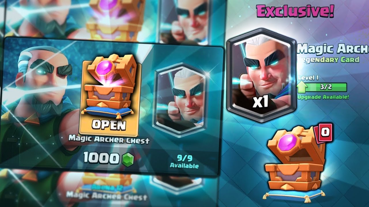 OPENING x9 NEW MAGIC ARCHER KINGS CHEST OFFERS! | Clash Royale | BEST MAGIC ARCHER CHEST OPENING!