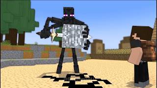Help Enderman Pull the Sword from Bedrock!