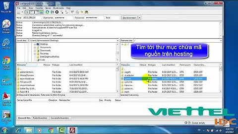 Hướng dẫn upload mã nguồn bằng FileZilla trên hệ thống Hosting cPanel