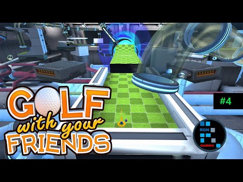 अपने दोस्तों के साथ गोल्फ | अंतरिक्ष स्टेशन मानचित्र मज़ा गेमप्ले (भाग -4)