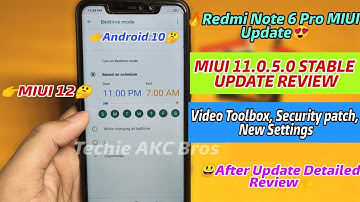 Redmi Note 6 Pro MIUI 11.0.5.0 New Update full Changelog | Android 10 update, After update review,
