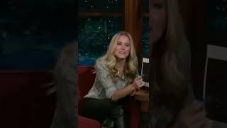 Craig Ferguson having fun with his favorite guest Kristen Bell