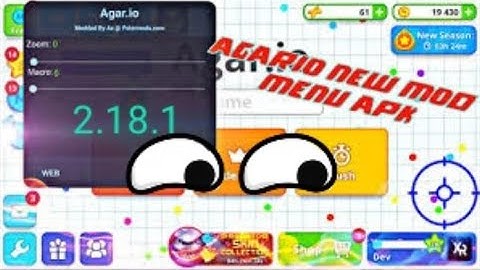 NEW MOD MENU AGARIO ZOOM AND FASTFEED 2.18.1
