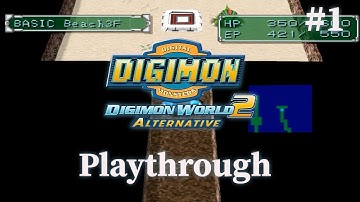 Digimon World 2 Alternative | Playthrough #1 | Tutorial, HQ & Dungeons | No Commentary (PS1/PSX)