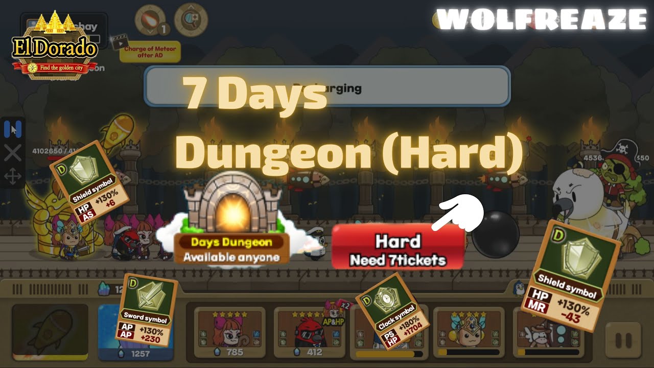 [ElDorado M] | Eldorado game #6 Một Tuần Dungeon Hard Kiếm Item Của Wolfreaze